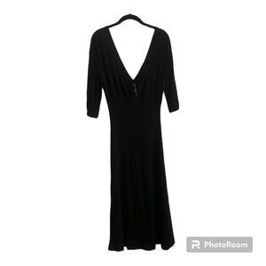 Just Cavalli v neck with embellished buckle dress